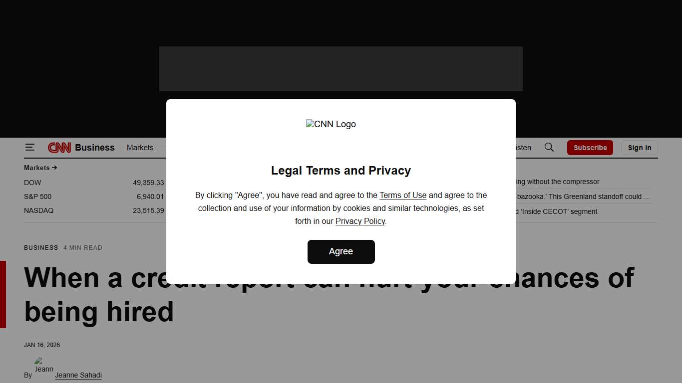 Background checks: When a credit report can hurt your chances of being hired | CNN Business